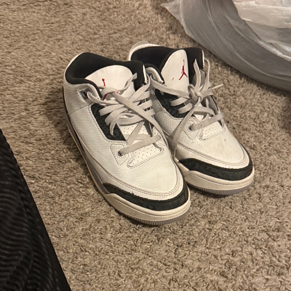 Air Jordan White and Black Sneakers